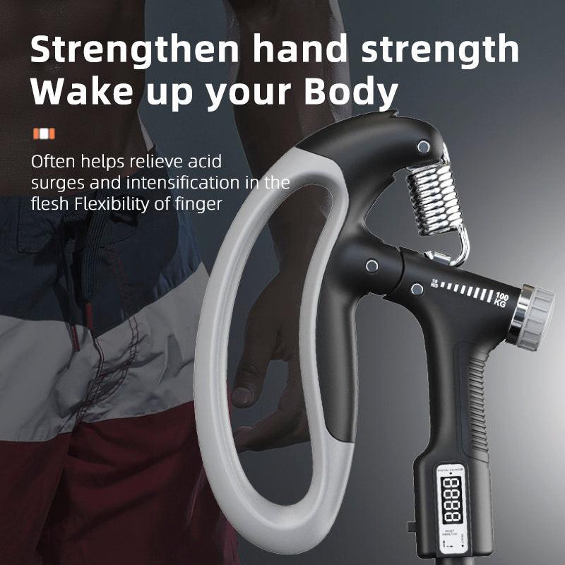 Smart Counting Grip 10-100KG Grip Free Adjustment Professional Hand Training Arm Muscle Training Fitness Equipment Fitness Tools Gym.