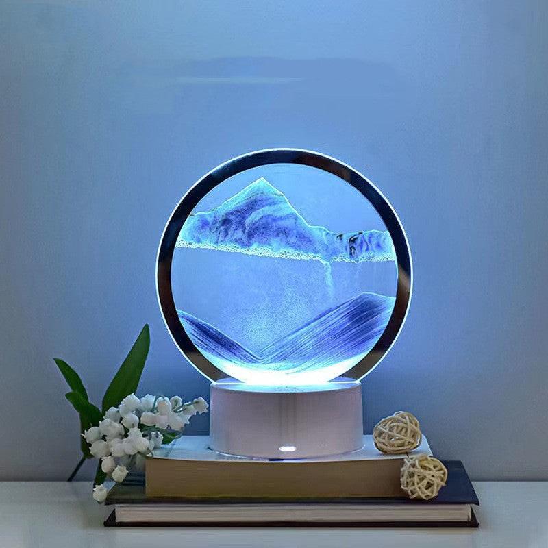 Creative 3D Quicksand Table Lamp Bedside.