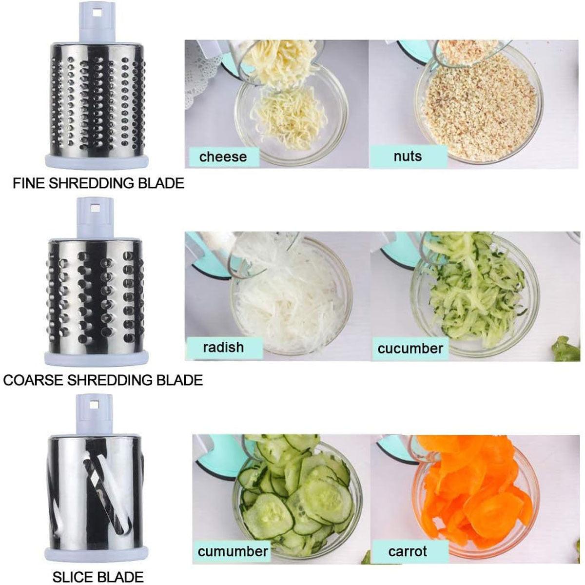 Manual Kitchen Accessories Multifunctional Round Mandoline Potato Slicer Vegetable Cutter Slicer Cheese Kitchen Gadgets.