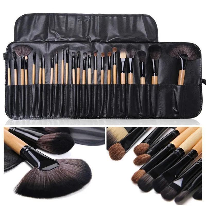 Gift Bag Of 24 Pcs Makeup Brush Sets Professional Cosmetics Brushes Eyebrow Powder Foundation Shadows Pinceaux Make Up Tools.