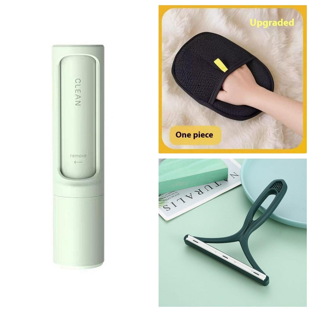 2-1 Reusable Pet Hair Remover Brush Lint Roller Portable Effective Self Cleaning Tool for Cat Dog Fur Hair Dust Removal Brush.