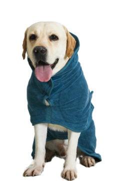 Absorbent Pet Bathrobe With Waist-wrapped Microfiber.