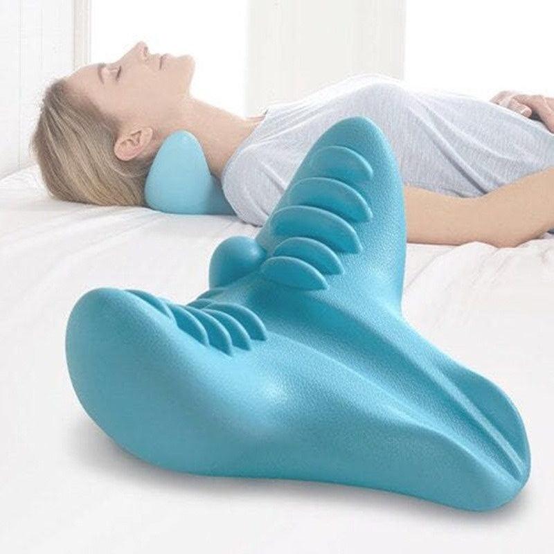 Cervical Spine Massage Pillow Gravity Acupressure Neck Massager Cervical Spine Pillow Neck Shoulder Massage Pillow Home Traction Corrector.