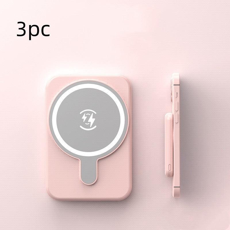 Mini Fast Charging Magnetic Wireless Power Bank 5000 MAh Portable.