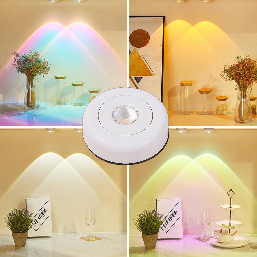 Led Lights Wireless Closet Kitchen Lights Under Furniture Battery Powered Sunset Nightlight Wall Lamp Bedroom Decoration Cabinet.