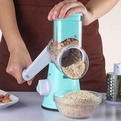 Manual Kitchen Accessories Multifunctional Round Mandoline Potato Slicer Vegetable Cutter Slicer Cheese Kitchen Gadgets.