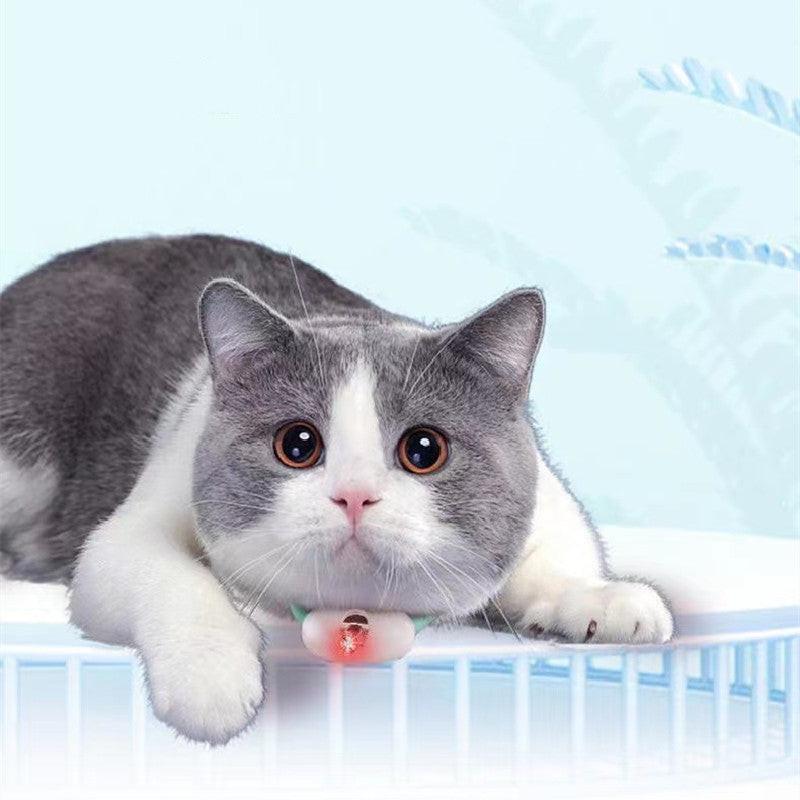 Automatic Cat Toy Smart Laser Teasing Cat Collar Electric USB Charging Kitten Amusing Toys Interactive Training Pet Items.