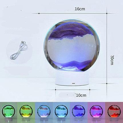 Creative 3D Quicksand Table Lamp Bedside.