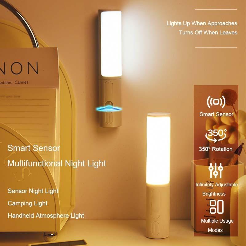 New Style Smart Human Body Induction Motion Sensor LED Night Light For Home Bed Kitchen Cabinet Wardrobe Wall Lamp.