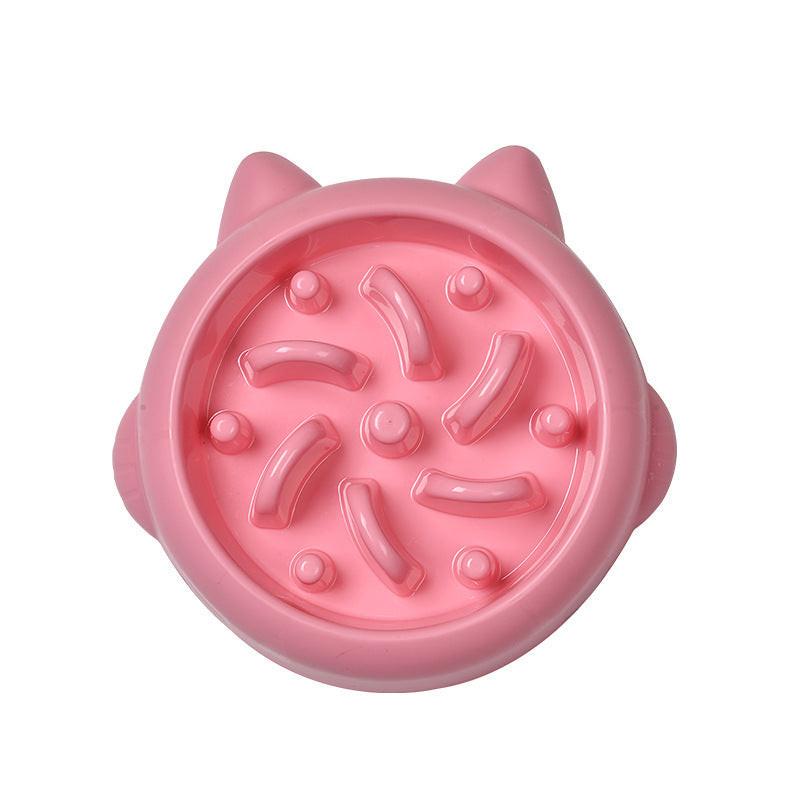 Pet Dog Cat Slow Feeder Bowls Anti Choking Slow Feeder Dish Bowl Home Dog Eating Plate Anti Gulping Bowl Supplies.