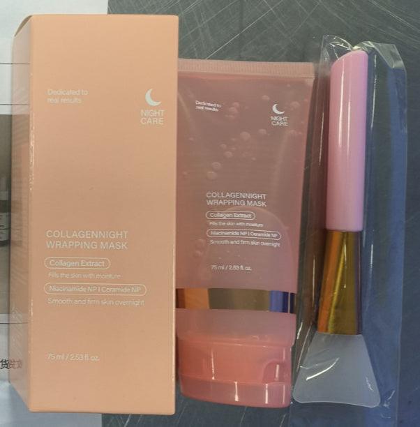 Face Night Mask Collagen Wrapping Mask Natural Ingredients Firming Elasticity & Hydration Anti-wrinkle For Skin Care.