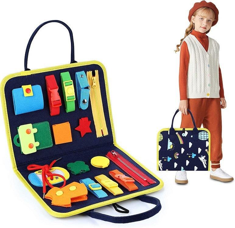 New Busy Book Children's Busy Board Dressing And Buttoning Learning Baby Early Education Preschool Sensory Learning Toy.
