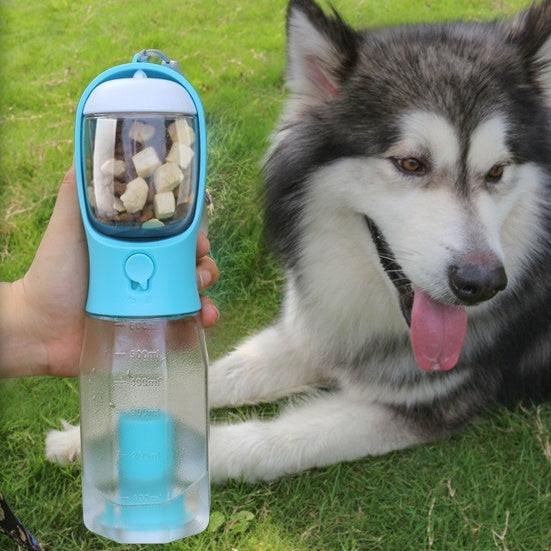 Portable Cat Dog Water Bottle Food Feeder Drinker Poop Dispenser 3 In 1 Leak-proof Multifunctional Dog Water Bottle Pet Products.