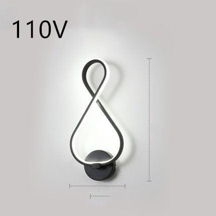 led wall lamp nordic minimalist bedroom bedside lamp.