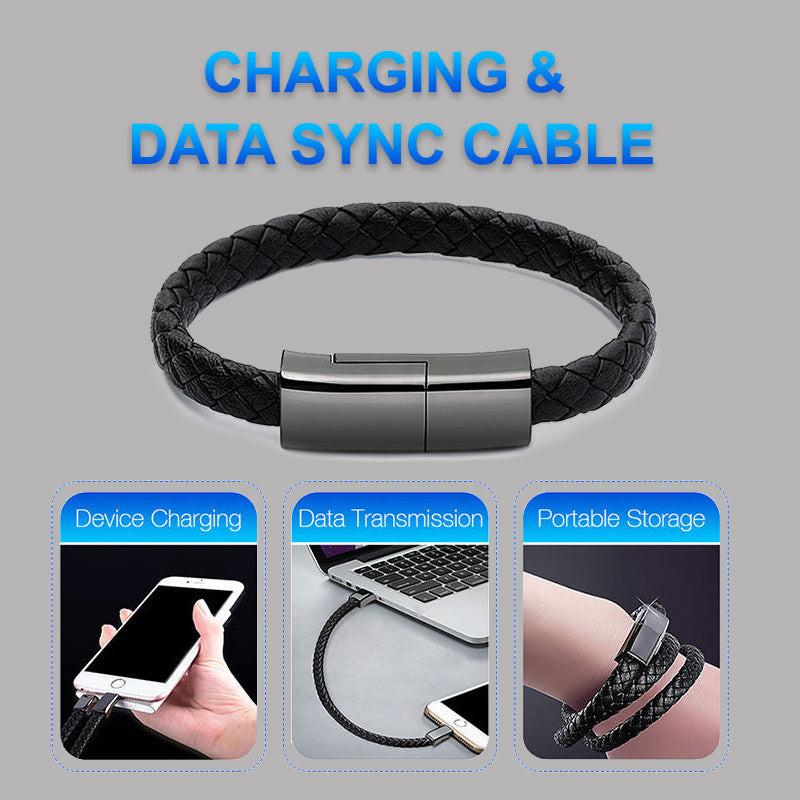 New Bracelet Charger USB Charging Cable Data Charging Cord For IPhone14 13 Max USB C Cable For Phone Micro Cable.