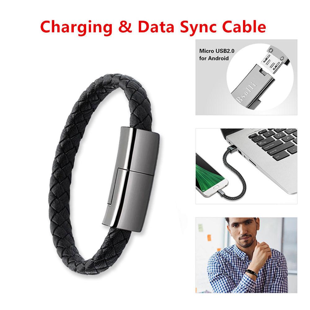 New Bracelet Charger USB Charging Cable Data Charging Cord For IPhone14 13 Max USB C Cable For Phone Micro Cable.