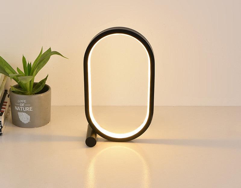 Usb Plug-In Lamp Oval Acrylic Lamp Touch Control Dimmable Modern Simple Creative Night Lamp Bedside Reading Lamp Desk Table Led.