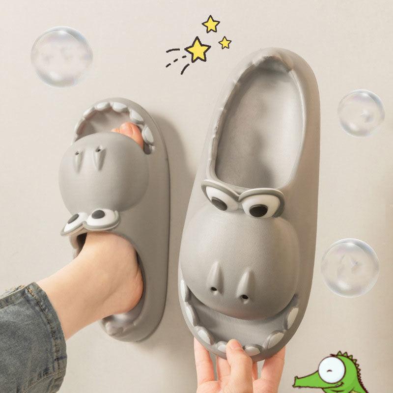 Kids Dinosaur Slippers Wholesale Summer Cartoon Parent Child Outdoor Home EVA Sandals Women Men Kids Cute Slippers Baby Shoes.