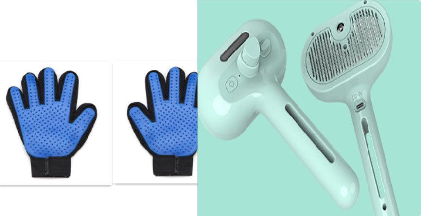 Pet Comb Self Cleaning Pets Hair Remover Brush For Dogs Grooming Tools Dematting Comb Built-in Mist Humidifier Pet Products.