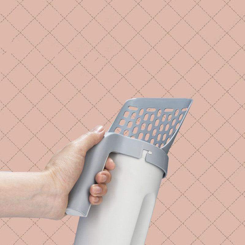 Storage Box Integrated Lazy Cat Litter Shovel Set.