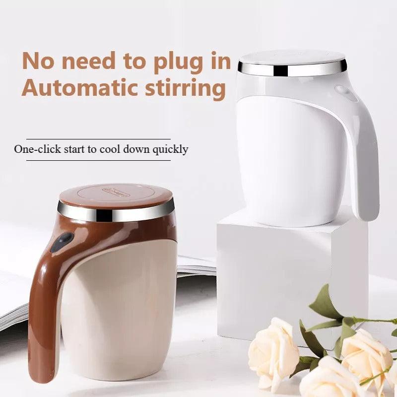 Rechargeable Model Automatic Stirring Cup Coffee Cup High Value Electric Stirring Cup Lazy Milkshake Rotating Magnetic Water Cup.