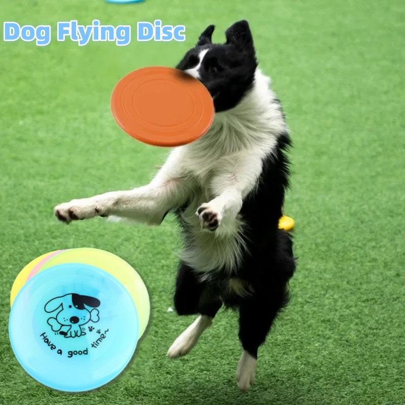 Silicone Flying Saucer Funny Pets Dog Cat Toy Dog Game Flying Discs Resistant Chew Puppy Training Interactive Pet Supplies.