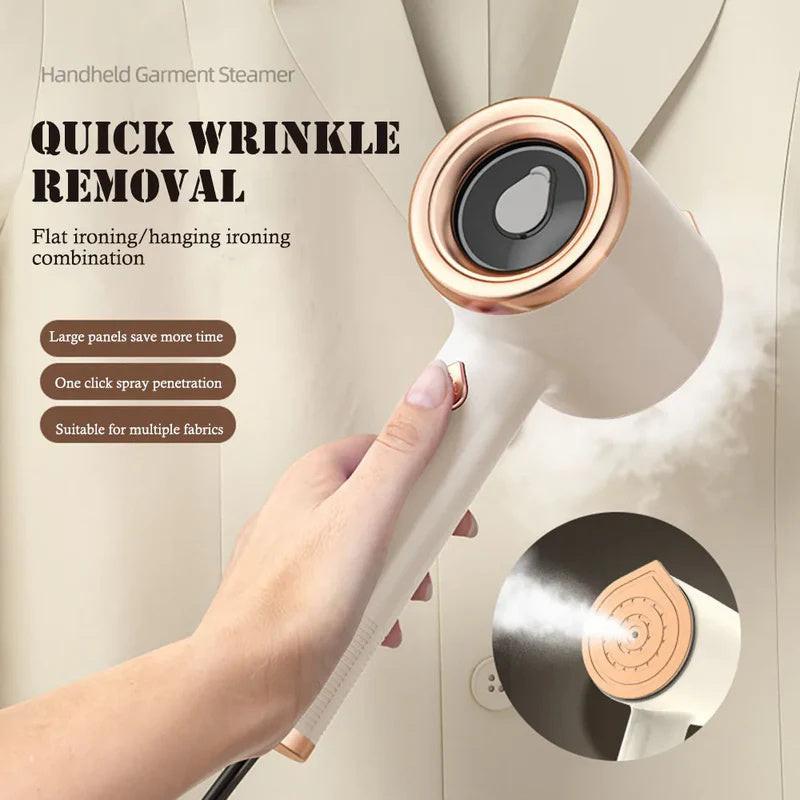 Mini Portable Handheld Garment Steamer Fabric Steam Iron For Clothes Travel Home Appliances Vertical US Plug Ironing Machine.