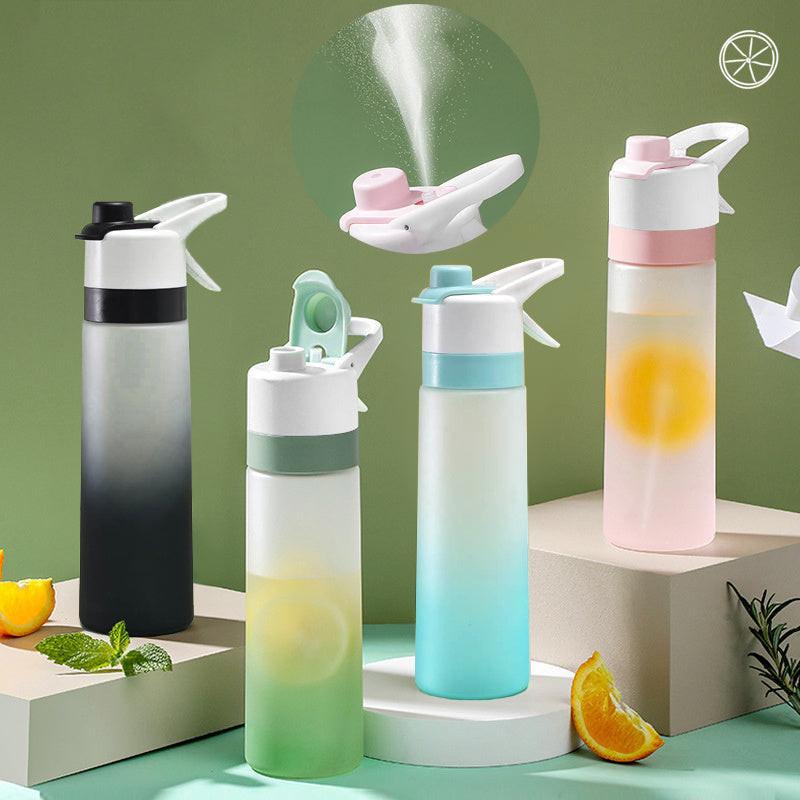 Spray Water Bottle For Girls Outdoor Sport Fitness Water Cup Large Capacity Spray Bottle Drinkware Travel Bottles Kitchen Gadgets.