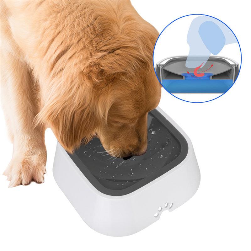 1.5L Cat Dog Water Bowl Carried Floating Bowl Anti-Overflow Slow Water Feeder Dispenser Pet Fountain ABS&PP Dog Supplies.