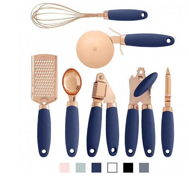 Kitchen Household Peeler Gadget Copper Plating Set.