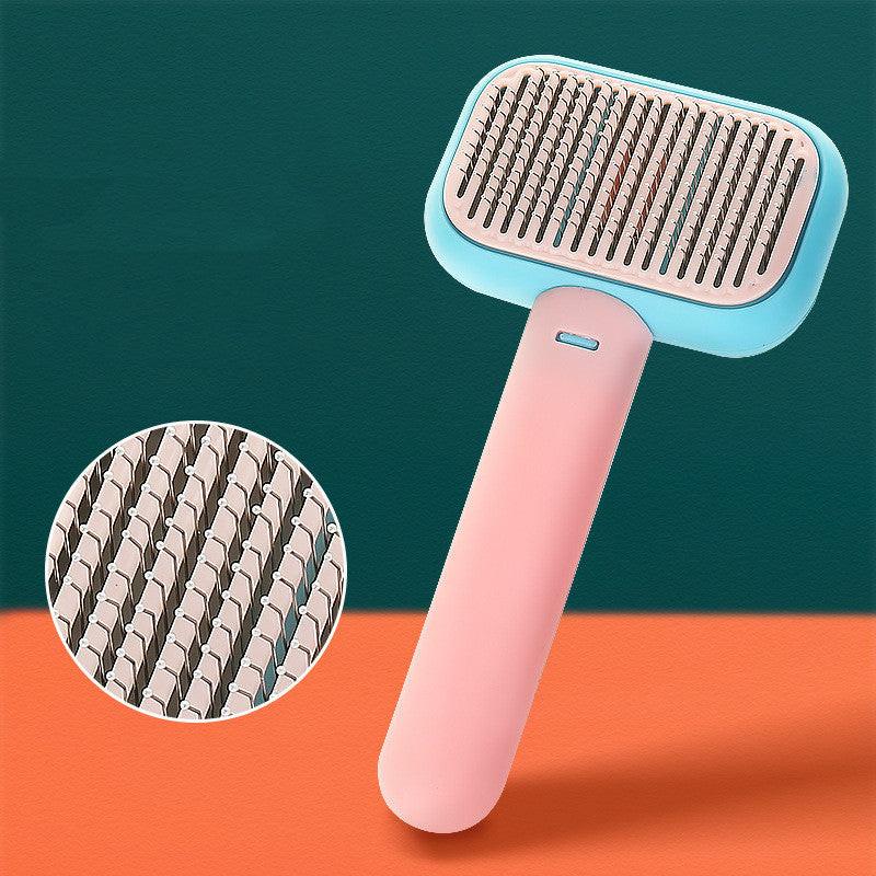 New Pet Cat Dog Hair Brush Hair Massage Comb Open-Knot Brush Grooming Cleaning Tool Stainless Steel Comb.