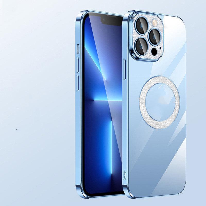Electroplating Soft Diamond Ring Phone Case Drill Leakage Standard Mobile Phone Case Lens Film.