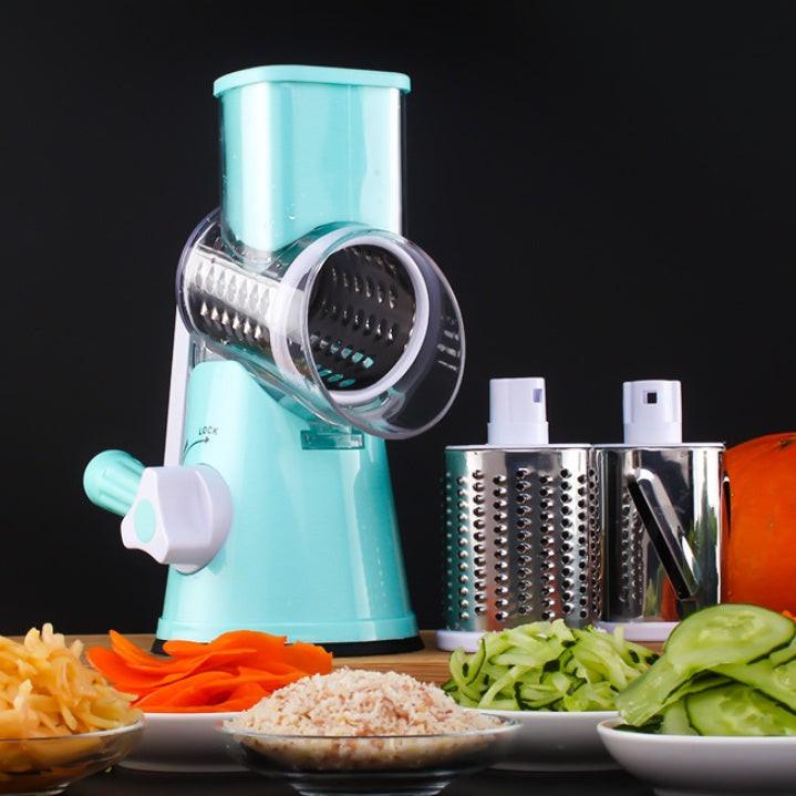 Manual Kitchen Accessories Multifunctional Round Mandoline Potato Slicer Vegetable Cutter Slicer Cheese Kitchen Gadgets.