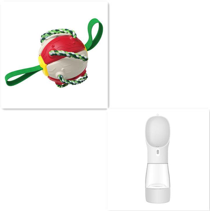 Interactive Dog Football Soccer Ball With Tabs Inflated Training Toy Outdoor Border Collie Balls Pet Products.