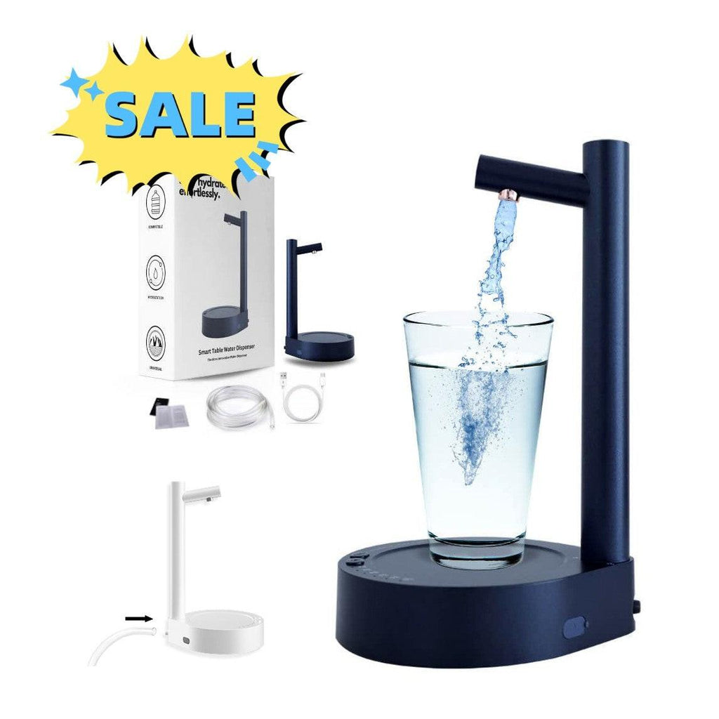 Desk Dispenser Electric Water Gallon Automatic Water Bottle Dispenser Rechargeable Water Dispenser.