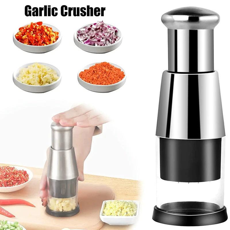 Garlic Crusher Onion Chopper Multipeler Vegetables Chopper Manual Garlic Press Machine Garlic Squeezer Kitchen Gadget.