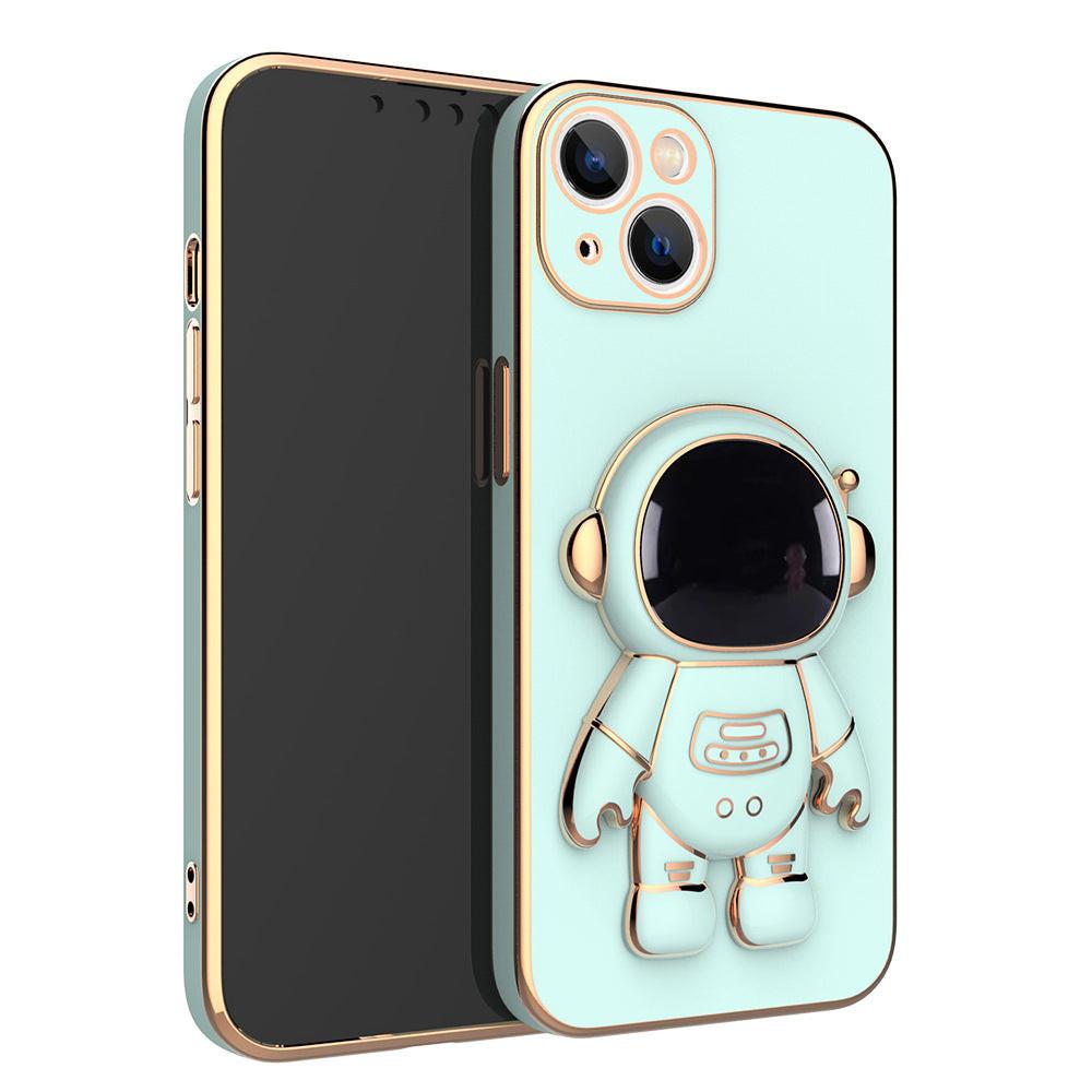 3D Astronaut Phone Case Anti-Drop Electroplating Bracket.