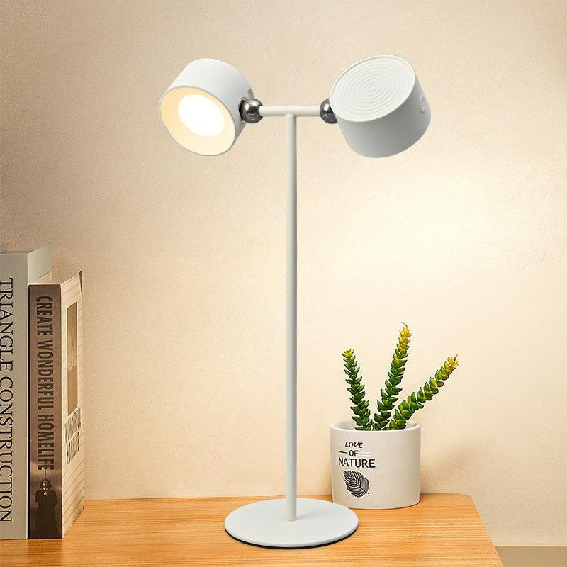 Magnetic Touchable LED USB Rechargeable Table Lamp 360 Rotate Cordless Remote Control Desk Lights Home Bedroom Wall Night Lamp.