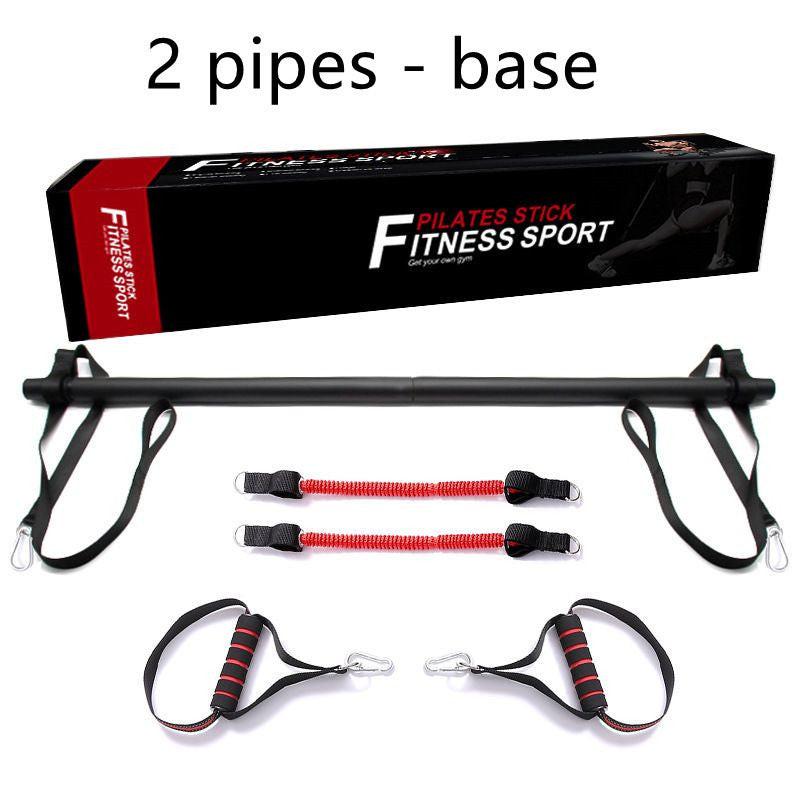 Pilates Bar Kit With Resistance Bands Portable Home Gym Workout Equipment Perfect Stretched Fusion Exercise Bar And Bands.