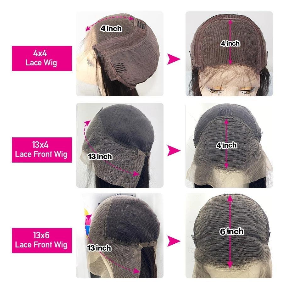 Real Human Hair Wig Lace Hair Set 9a Hair Quality Straight Hair.