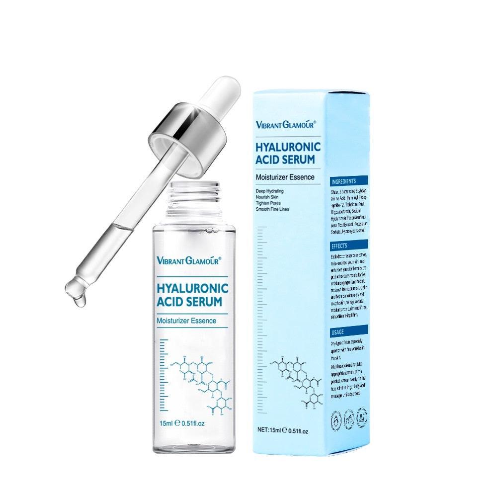 Hyaluronic Acid Face Serum Anti-Aging Shrink Pore Whitening Moisturizing Face Cream Dry Skin Care.
