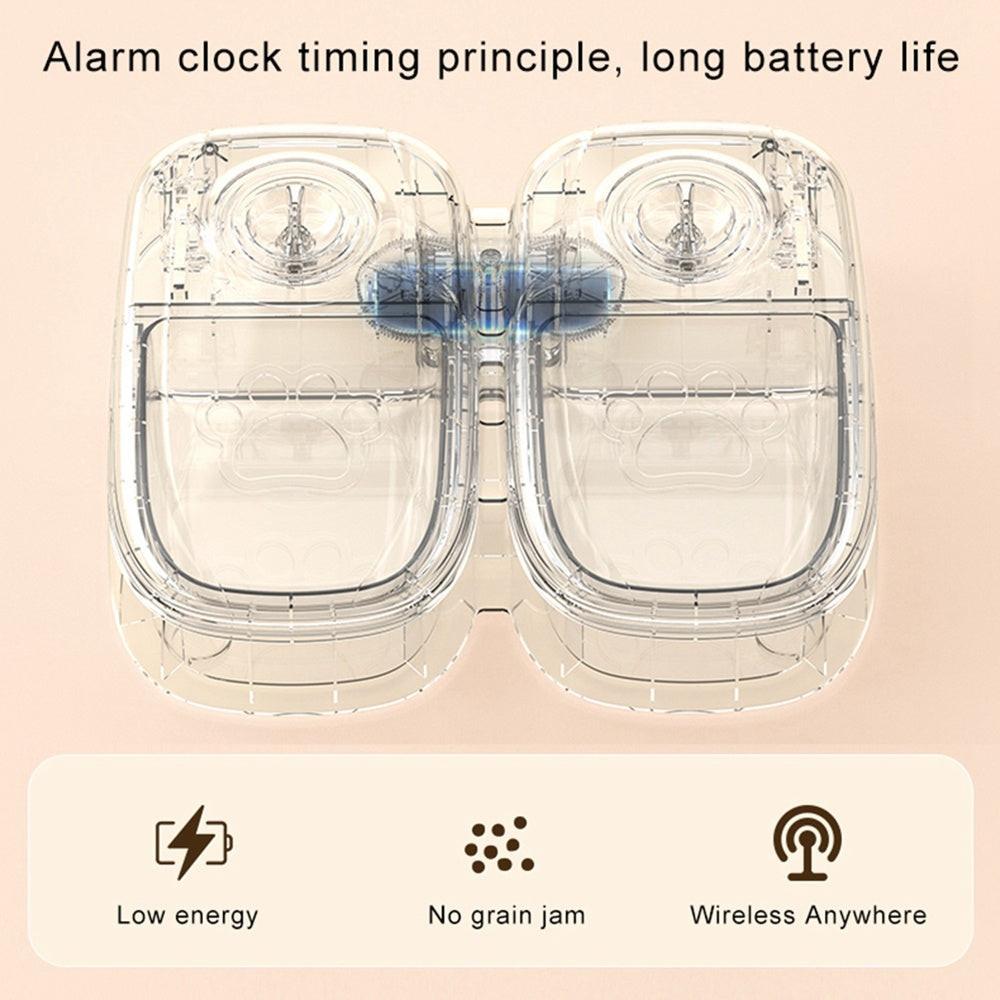 Automatic Pet Feeder Smart Food Dispenser For Cats Dogs Timer Stainless Steel Bowl Auto Dog Cat Pet Feeding Pets Supplies.