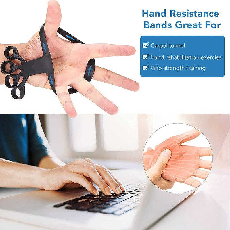 Silicone Grip Device Finger Exercise Stretcher Arthritis Hand Grip Trainer Strengthen Rehabilitation Training To Relieve Pain.