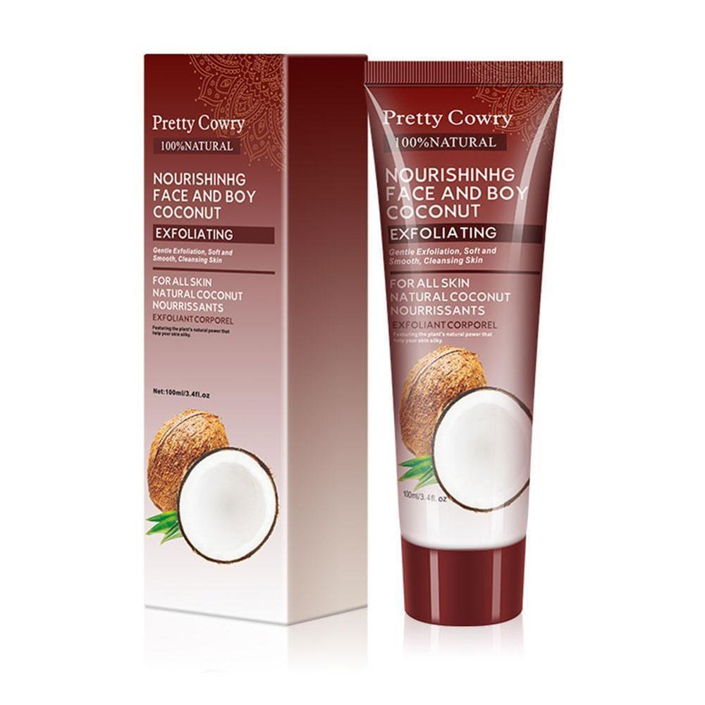 Cucumber Coconut Papaya Facial Exfoliating Gel Cream 100ml Body Cleansing.